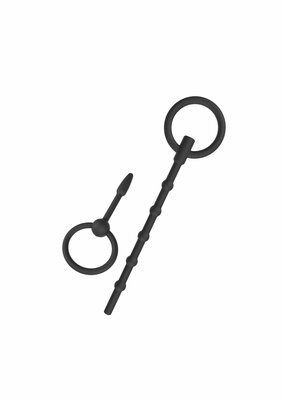 Penis Plug Set Large 2 pcs - Black