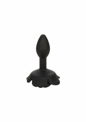 Small Rose Anal Plug - Black
