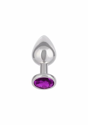 Jewel Large Amethyst Plug - Purple