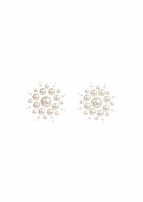 Isla nipple jewel stickers - White
