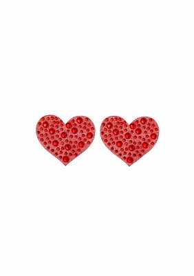 Amore nipple jewel stickers - Red