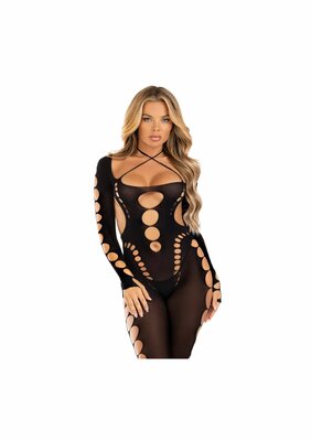 Seamless footless bodystocking - Black