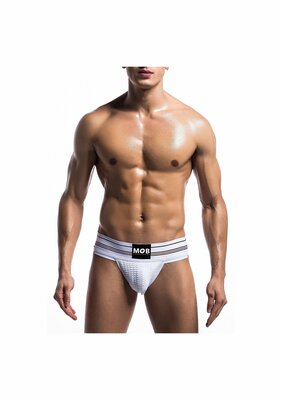 Fetish Classic Wide Jockstrap - White - M