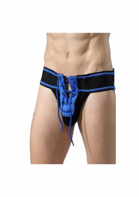 Fetish Football Jockstrap - Blue - S