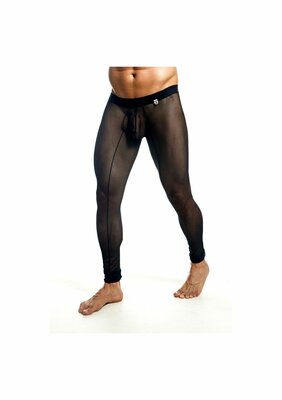 MOB Sheer Mesh Tights - Black - M