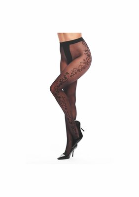 Tights T007 - Black - L/XL