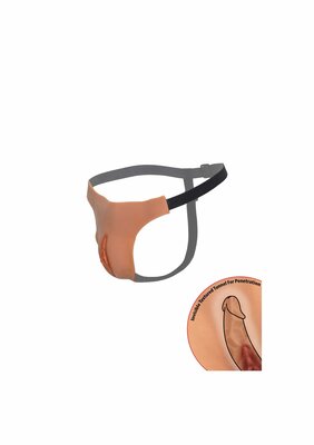 Open Vagina String - Light skin tone