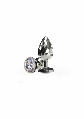 Disco Diamond Plug Small - Silver