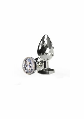 Disco Diamond Plug Medium - Silver