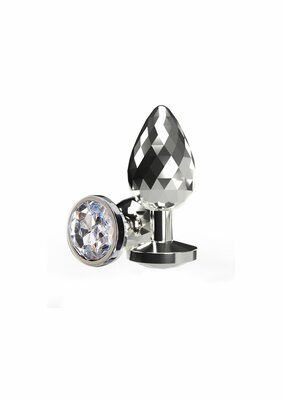 Disco Diamond Plug Large - Silver