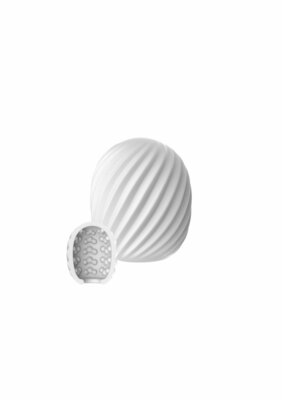 Mini Masturbator Spiral - White