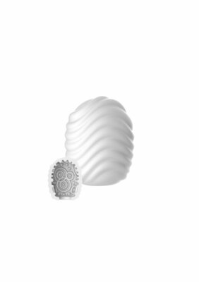 Mini Masturbator Wave - White