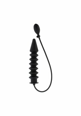 Inflatable Ribbed Plug Expert - Black
