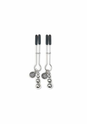 Pinch Adjustable Nipple Clamps - Silver