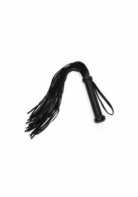 Faux Leather Flogger - Black
