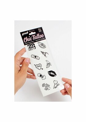 Candy Chic Temporary Tattoo - Black