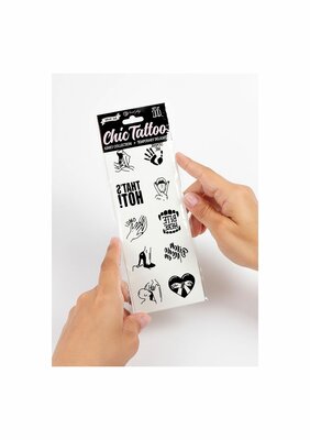 Kinky Chic Temporary Tattoo - Black