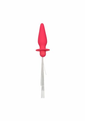 Vibrating Light Up Anal Probe - Pink