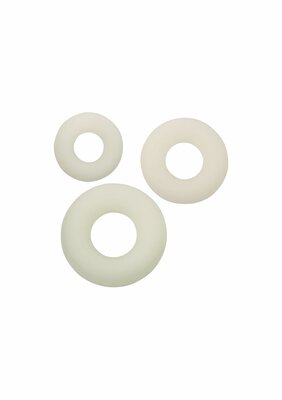 Silicone 3 Ring Set - Glow in the dark