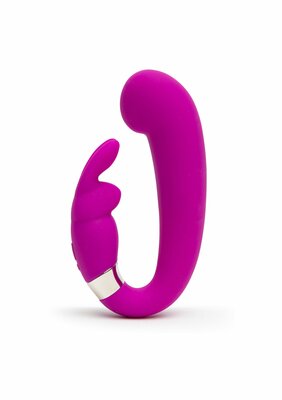 G-Spot Curve Rabbit Vibrator - Purple