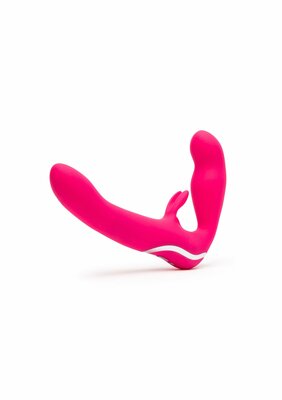 Vibrating Strapless Strap On - Pink