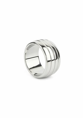 Oval Barrel C-Ring 50mm - Silver