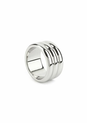 Elegant Deep C-Ring 40mm - Silver
