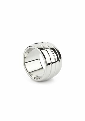 Oval Barrel C-Ring 40mm - Silver
