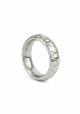 MeGa Tire C-Ring Satin 40mm - Silver