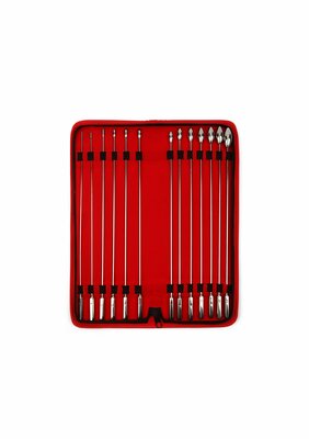 Rosebud Urethral Sounds 13 Pcs - Silver