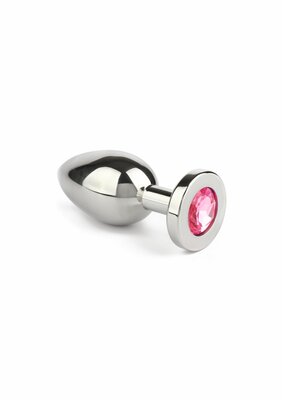 Jewled Butt Plug Medium - Pink