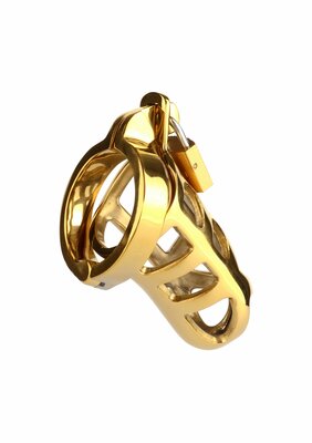 Brutal Chastity Cage Gold - Gold