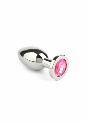 Jewled Butt Plug Large - Pink