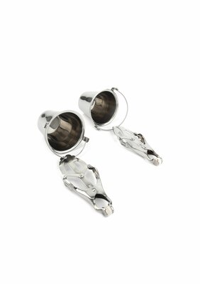 Nipple Clamps with Buckets - Silver