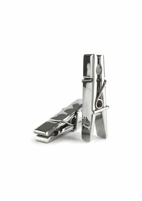 Clothespins Nipple Clamps - Silver