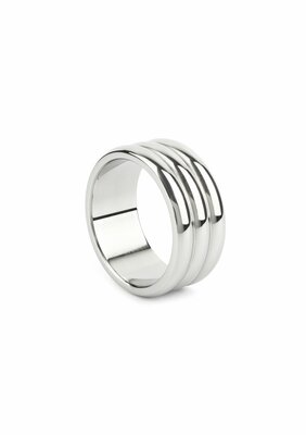 Elegant Deep C-Ring 50mm - Silver