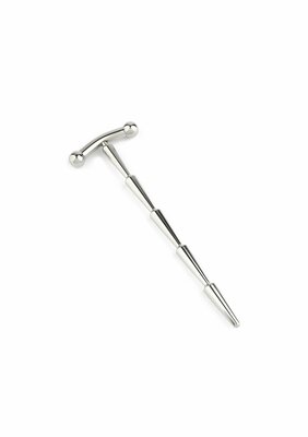 Smooth Cum Rattle Penis Plug - Silver