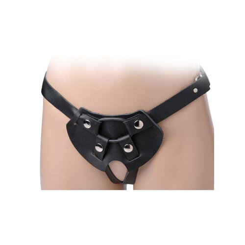 Image of 2-Strap Lederen Strap-On Harnas