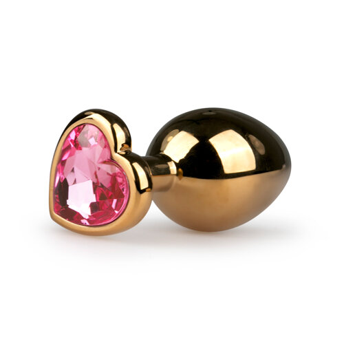 Image of Metalen buttplug met hartje - goudkleurig