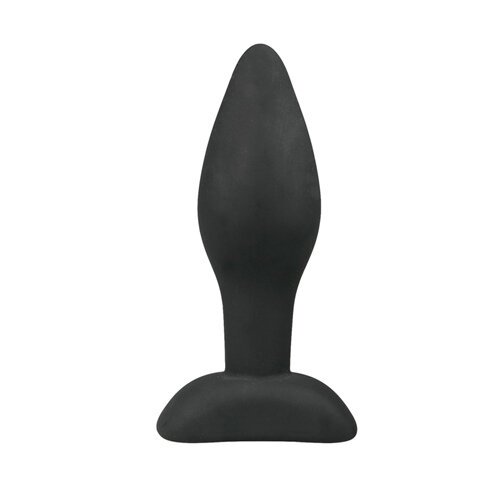 Image of Kleine zwarte siliconen buttplug
