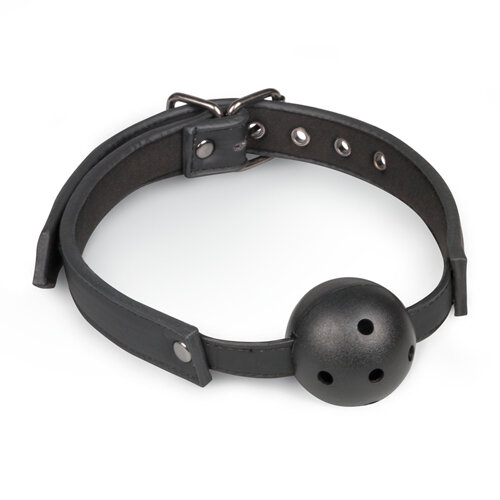 Image of Ball gag met PVC bal - zwart
