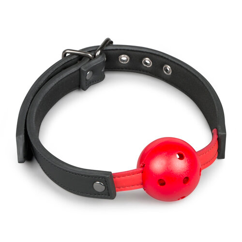Image of Ball gag met bal van PVC - rood