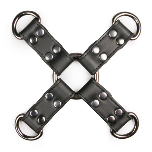 Image of Zwarte Kunstleren Hogtie