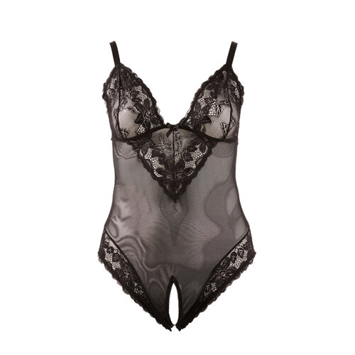 Image of Body Met Open Kruis - Zwart