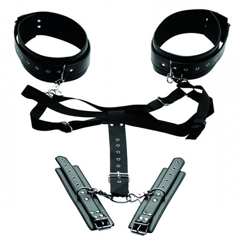 Image of Easy Access Bondageharnas Met Hand- En Enkelboeien