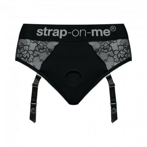 Image of Diva Luxe Kanten Strap On Harnas met Jarretels