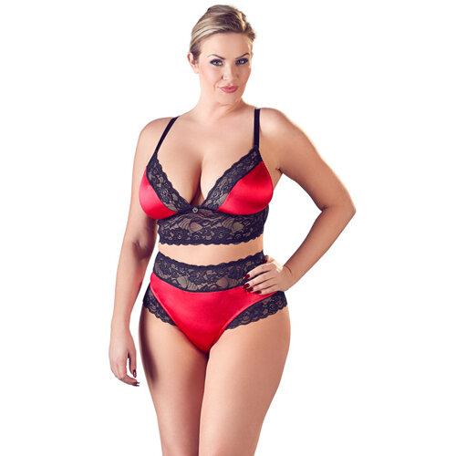 Image of Satijnen Lingerie Set Met Kant