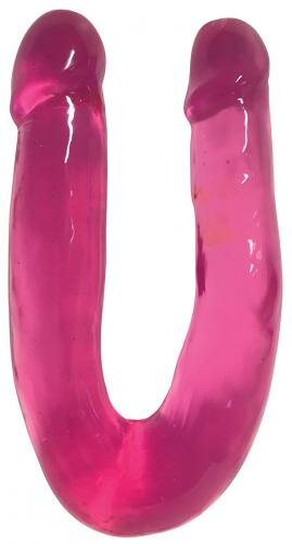 Image of Lollicock - Sweet Slim Double Dipper Dildo - Cherry Ice - 33 cm