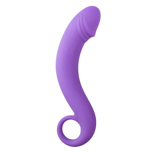 Image of Siliconen prostaat dildo - paars